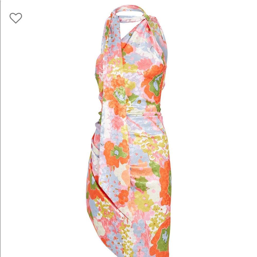 RONNY KOBO Zoey Floral Asymmetrical Mini Dress